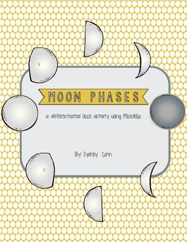 Preview of Moon Phases Differentiated PebbleGo Cloze Paragraph Activity