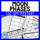Moon Phases Reading Comprehension CSI Spy Mystery - Close Reading