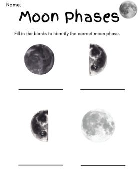 Moon Phases Reading and Questions| Moon Phases Read & Label by Kinderoo