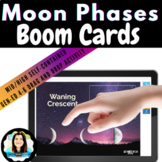 Moon Phases Drag/Drop Task Cards | Digital Boom Cards™ | D