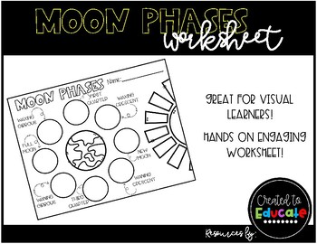 Preview of Moon Phases Worksheet