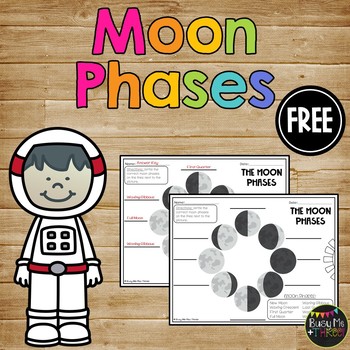 Preview of Moon Phases Worksheet FREEBIE