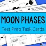 Moon Phases and Lunar Cycle Test Prep Task Cards + Digital