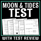 Moon Phases and Ocean Tides Test Assessment NGSS MS-ESS1-1