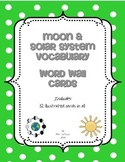 Moon & Solar System Vocabulary Word Wall Cards