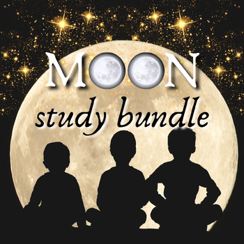 Preview of Moon Study Bundle: Phases & Full Moon Names, Diary, Craft Activities, Posters