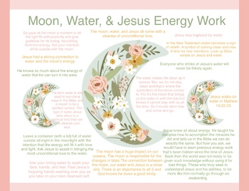 Preview of Moon, Water, & Jesus Energy Work Information