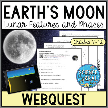 Preview of Moon Webquest - Features and Phases of the Moon