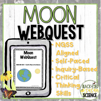 Preview of Moon WebQuest   NGSS Aligned