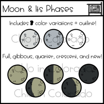 Moon and Its Phases by Chlo in Colorado | TPT