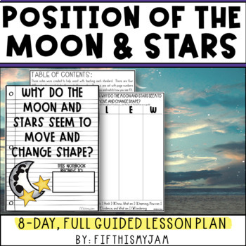 Preview of Moon and Stars | Full Guided Science Lesson Bundle