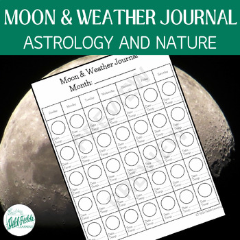 Preview of Moon and Weather Journal