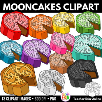 Preview of Mooncakes Clipart | Mid Autumn Festival | Chinese New Year
