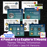 Moons Of Our Solar System Reference Posters: Information a