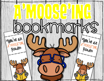 Preview of Moose Bookmark- A'moose'ing Reader