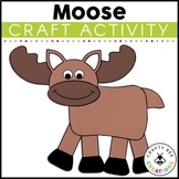 Moose Craft Template Arctic Animals Forest Winter Bulletin