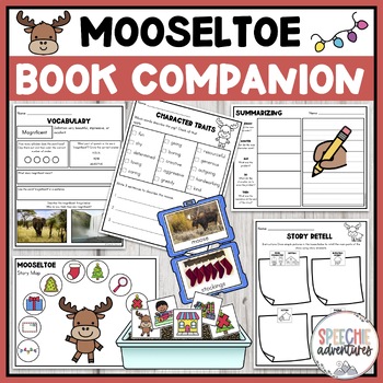 Preview of Mooseltoe Printable Book Companion for Speech Therapy