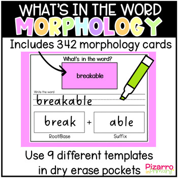 Preview of Mophophology Word Study | Prefix Suffix Morpheme Morphology Worksheets