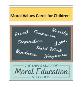 Preview of Moral Values For Children