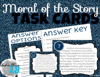 Preview of Moral of the Story Task Cards
