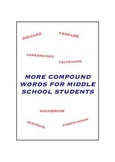 More Compound Words for Middle School Students