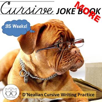 Preview of More Cursive Jokes Handwriting Practice Jokebook