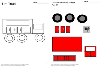 Shape and Colors Worksheets Cut and Paste Distance Learning PreK Special Ed