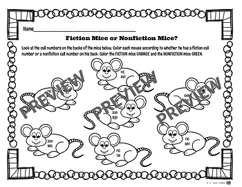 More Library Skills Printable Worksheets for Kindergarten and First Grade