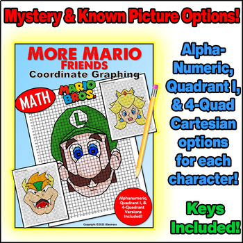 Preview of Luigi's Nintendo Coordinate Graph Mystery Pictures! March 10 MAR10! Mario Day!
