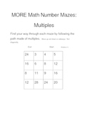 More Math Number Mazes