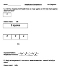 More Multiplication Comparisons (4th Grade Common Core Math)