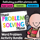 Math Problem Solving Activities: Games, Task Cards, Foldab