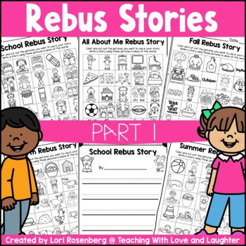 Rebus Stories Part 1 by Teaching With Love and Laughter | TpT