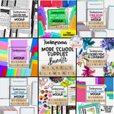 50% OFF More School Supplies Movables | Create Your Own Sc