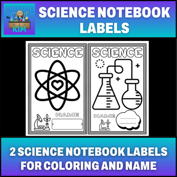Preview of More Science Notebook Labels: Engaging, Colorable, and Organizational Tool