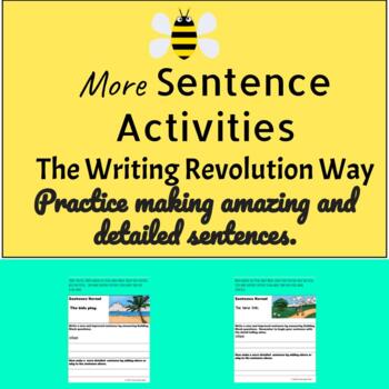 Preview of More Sentence Activities to Support the Writing Revolution Writing Strategies