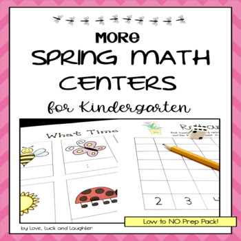 Preview of More Spring Math Centers for Kindergarten