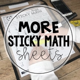 More Sticky Math Sheets | Math Fact Fluency Practice