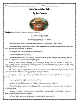 Preview of More Stories Julian Tells: I Wish for Smokey The Bear Comprehension