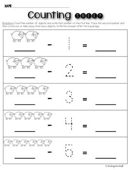 subtraction worksheets kindergarten 0 5 by kindergarten