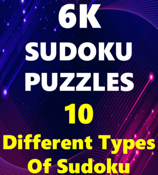 Preview of More Than 6K Puzzles With Different Types Of Sudoku Puzzles