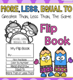 More Than, Less Than, The Same - Comparing Numbers 1-10 Flip Book