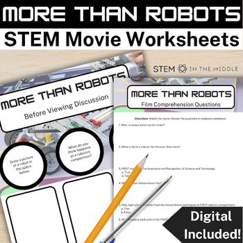Preview of More Than Robots Movie Guide and Activities for Middle School STEM and Robotics