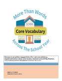 More Than Words: Core Vocabulary Across the School Year