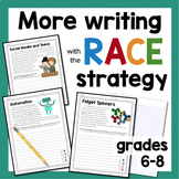 RACE Strategy Prompts and Passages 6th-8th Grades | More Passages