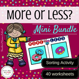 More or Less - Activity and Worksheets (Mini-Bundle)