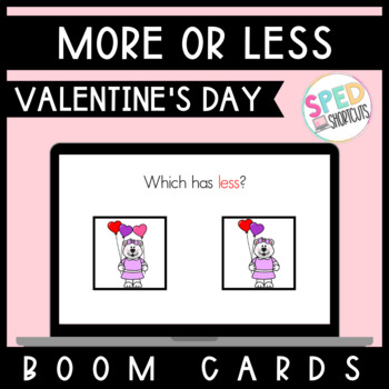 Preview of More or Less | BOOM™ Cards | Special Education 