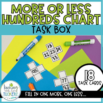 Preview of More or Less Hundreds Chart Dry Erase Task