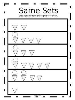 More or Less Kindergarten Worksheets by T M Bales | TpT