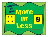 More or Less Math Games with Board